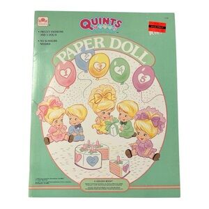 NOS Vintage Quints Paper Doll Book 1990